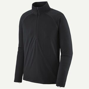 Patagonia Men's Black Capilene 2 Polartec Midweight Zip-Neck Pullover- Large